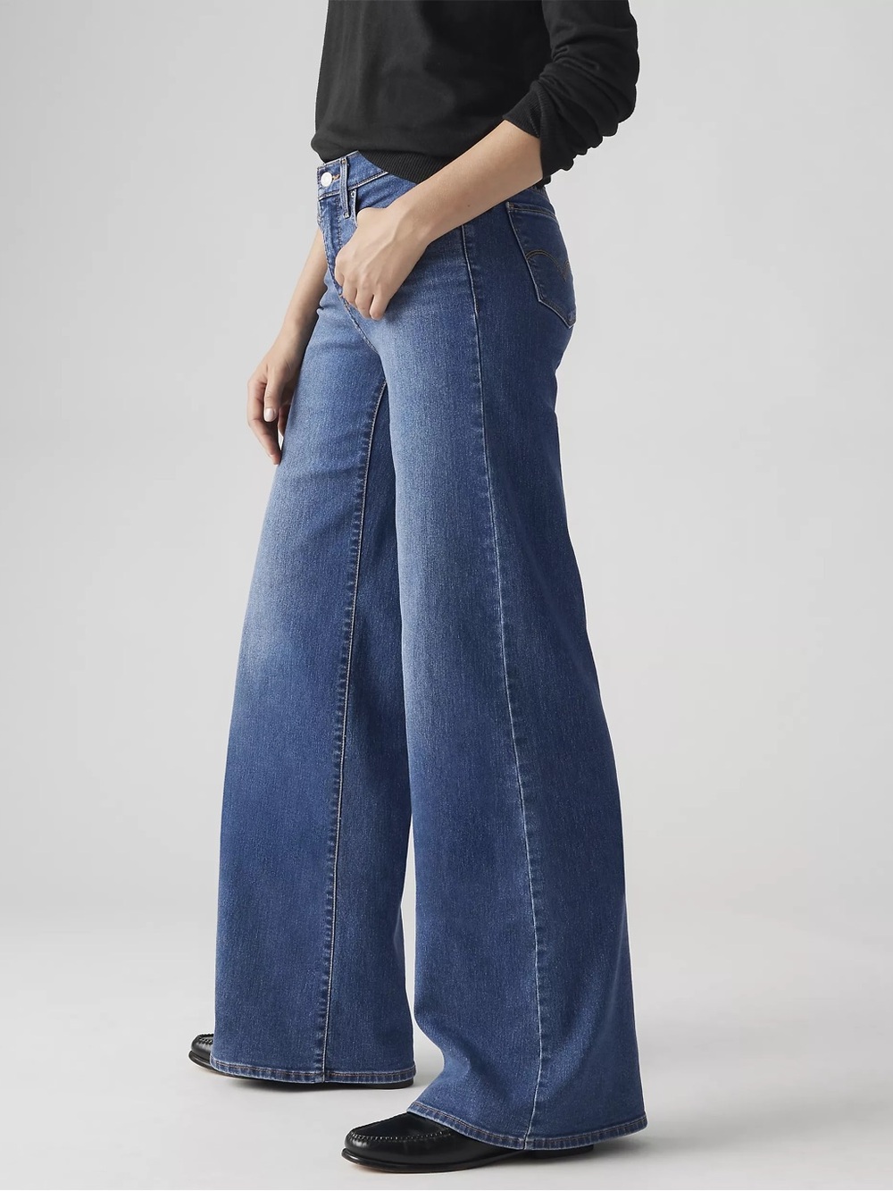 Levi's Blue Wide Leg Jeans